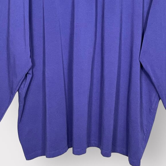 Catherines Suprema Collection Shirt Women 3X Blue‎ Turtleneck Long Sleeve F61 - Picture 5 of 12